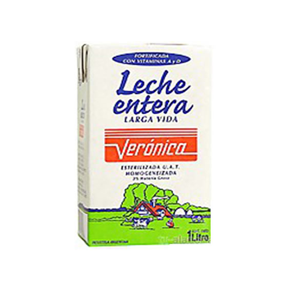 Producto #CLE100CAJ1 | LECHE VERONICA ENTER 1L